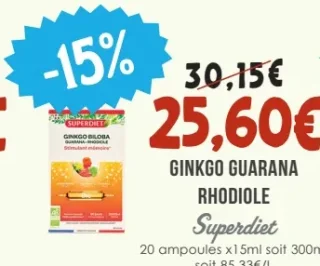 Ginkgo Guarana Rhodiole Superdiet