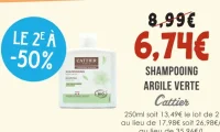 Shampooing argile verte Cattier