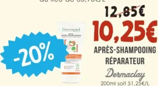 Après-shampooing réparateur Dermaclay