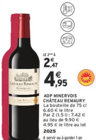 AOP Minervois Château Remaury