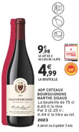 AOP COTEAUX BOURGUIGNONS MARTHE SIGAUD