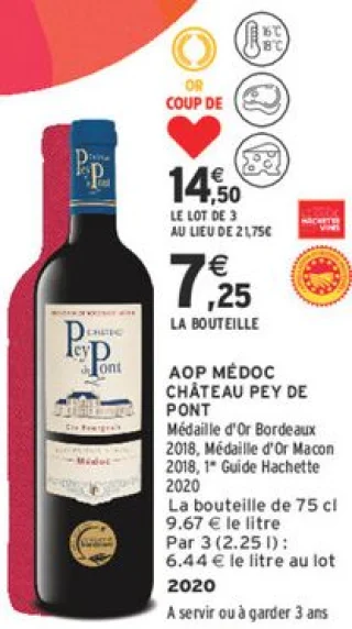 AOP Médoc Château Pey de Pont