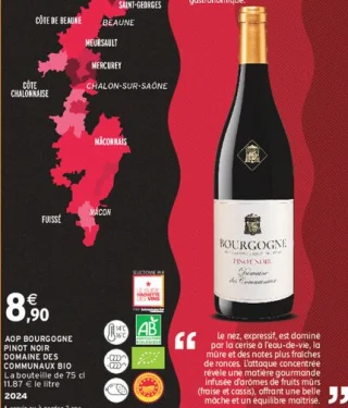 AOP Bourgogne Pinot Noir Domaine des Communaux Bio