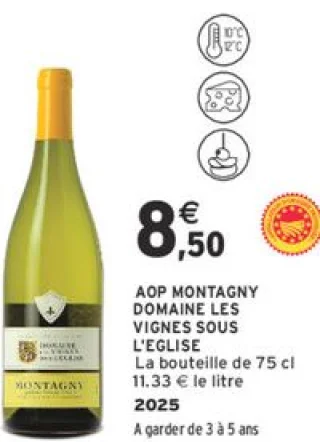 AOP Montagny Domaine Les Vignes Sous L'Eglise