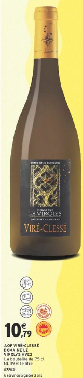 AOP Viré-Clessé Domaine Le Virolys HVE3