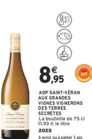 AOP Saint-Véran Aux Grandes Vignes Vignerons des Terres Secrètes