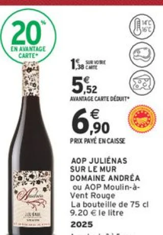 AOP Juliénas sur le Mur Domaine Andréa