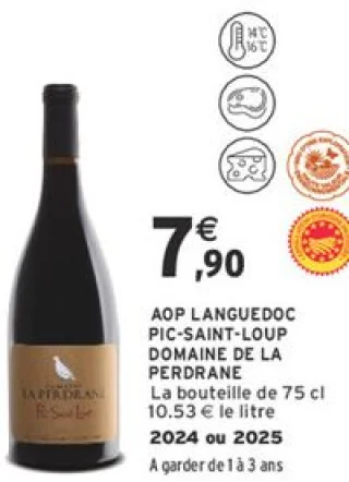 AOP LANGUEDOC PIC-SAINT-LOUP DOMAINE DE LA PERDRANE