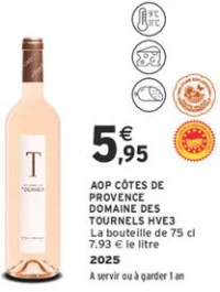 AOP Côtes de Provence Domaine des Tournels HVE3