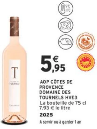 AOP Côtes de Provence Domaine des Tournels HVE3