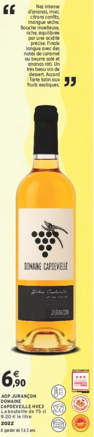AOP Jurançon Domaine Capdeveille HVE3