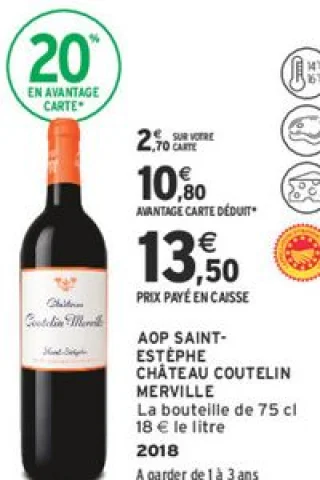 AOP Saint-Estèphe Château Coutelin Merville