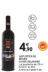 AOP Côtes de Bourg Cuvée Solidaire
