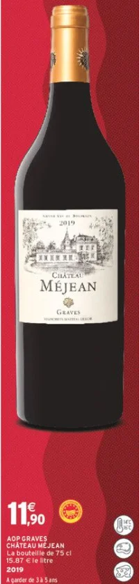 AOP GRAVES CHÂTEAU MÉJEAN 2019