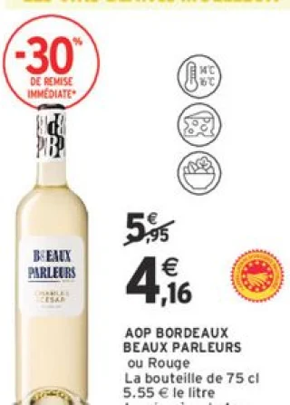 AOP BORDEAUX BEAUX PARLEURS ou Rouge