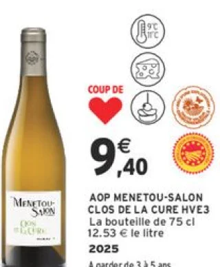 AOP Menetou-Salon Clos de la Cure HVE3