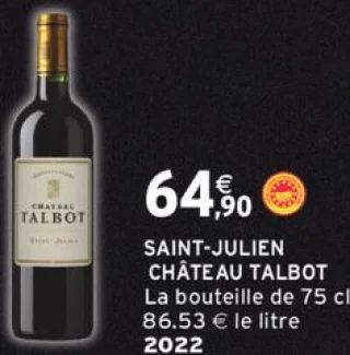 Saint-Julien Château Talbot 2022