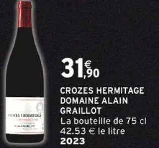 Crozes Hermitage Domaine Alain Graillot 2023