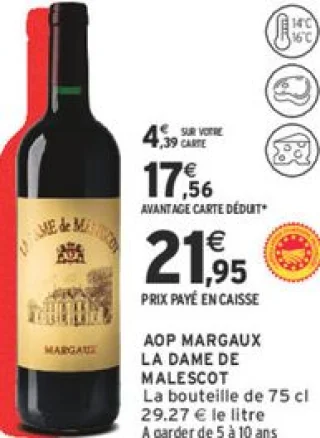 AOP MARGAUX LA DAME DE MALESCOT