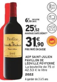 AOP SAINT-JULIEN PAVILLON DE LÉOVILLE POYFERRÉ 2022