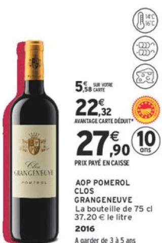 AOP Pomerol Clos Grangeneuve 2016