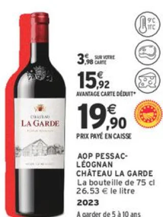 AOP Pessac-Léognan Château La Garde 2023