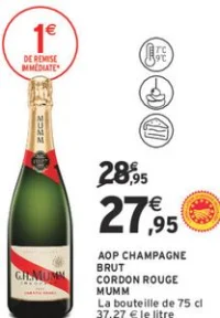 AOP Champagne Brut Cordon Rouge MUMM