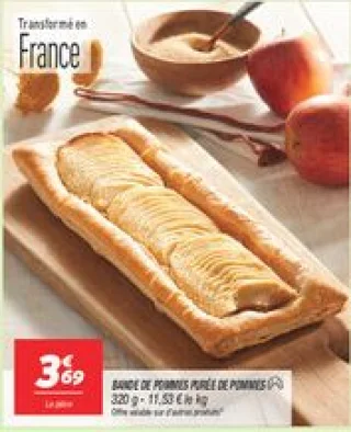 Bande de pommes purée de pommes