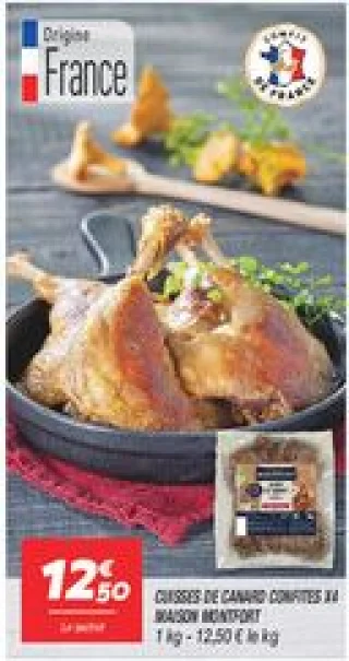 Cuisses de canard confites x4 