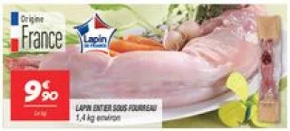 Lapin entier sous fourreau 