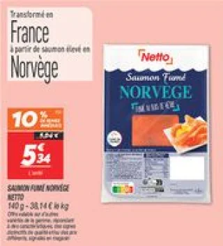Saumon fumé norvège