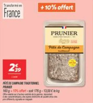 Pâté de campagne traditionnel 