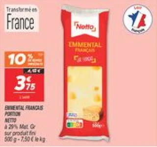 Emmental francais portion 