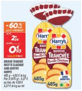 Brioche tranchée recette classique sans additifs