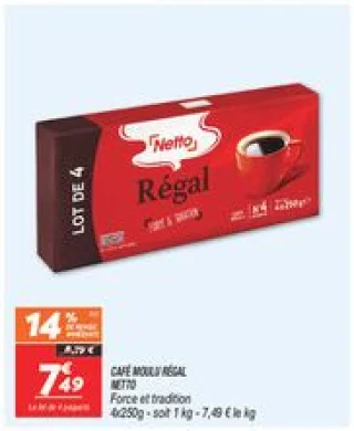 Café moulu régal 