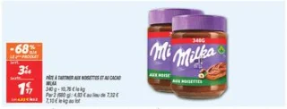 Pâte à tartiner aux noisettes et au cacao
