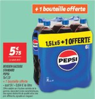 Boisson gazeuse standard