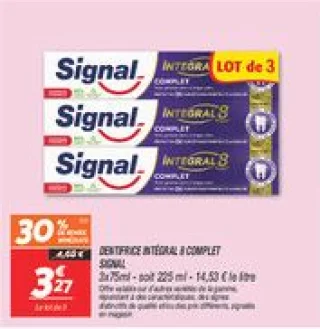 Dentifrice intégral 8 complet