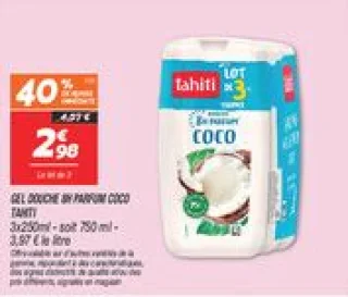 Gel douche 8h parfum coco
