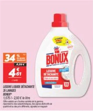 Lessive liquide détachante 35 lavages 