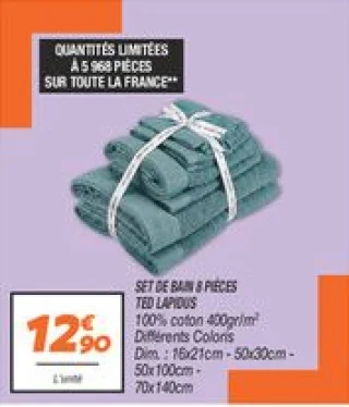 Set de bain 8 pièces 