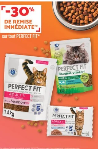Gamme d'alimentation pour chats Perfect Fit