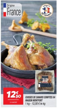 Cuisses de canard confites x4 