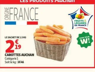 Carottes Auchan