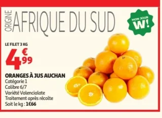 Oranges à jus Auchan