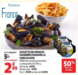 Cocotte de moules cuisinées Maison La Cancalaise