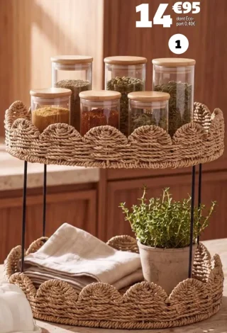 Étagère de cuisine 2 niveaux