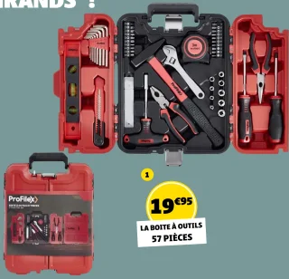 Boîte à outils 57 pièces ProFilex