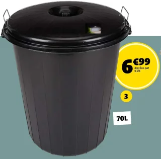 Poubelle Jardin 70L