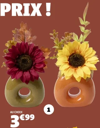 Plante artificielle avec vase